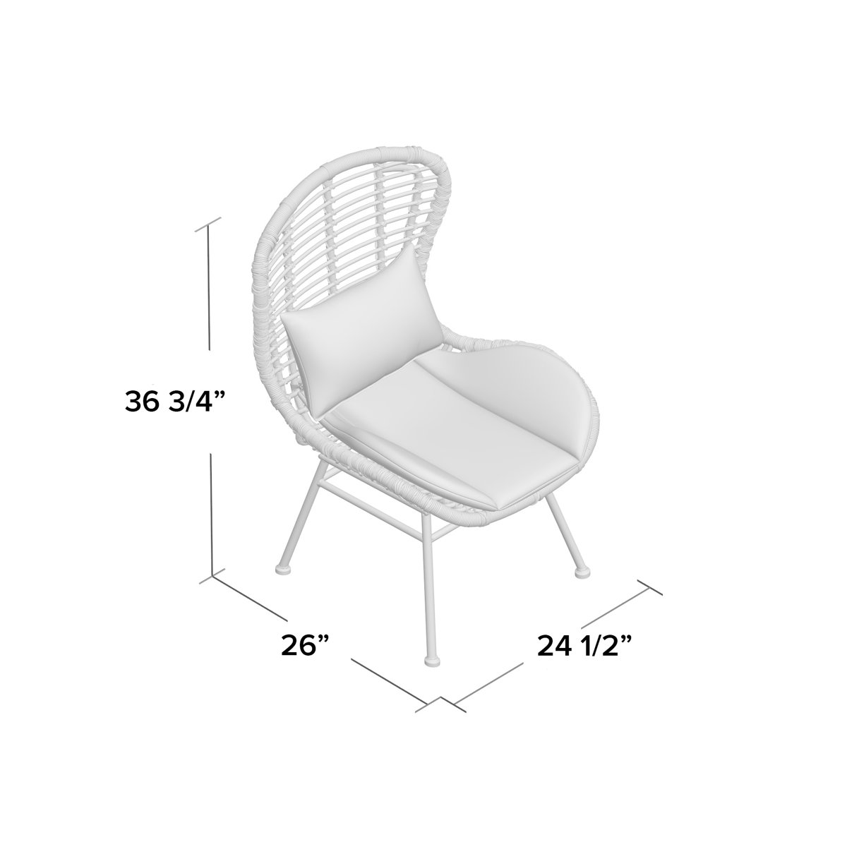 Beachcrest Home Odum Patio Chair with Cushions & Reviews Wayfair